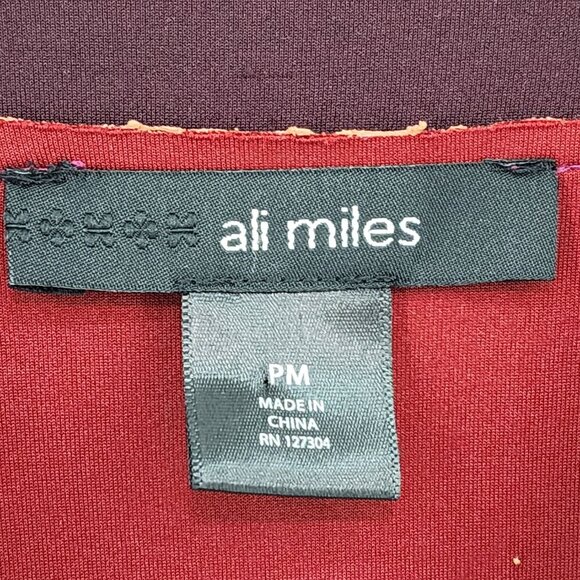 Ali Miles Women's Faux Suede Multi Print Patchwork Jacket - MP - Picture 5 of 8